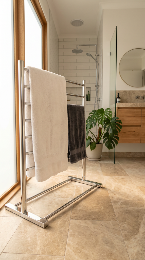 Hotwire Heated Freestanding Towel Rail