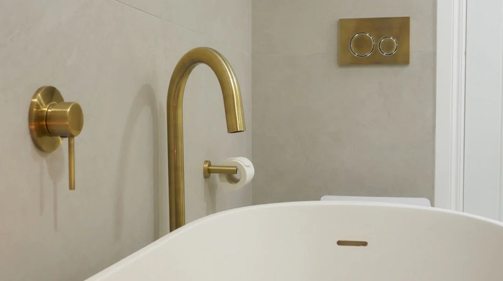 Meir Sigma 21 Dual Flush Plate By Geberit - Tiger Bronze