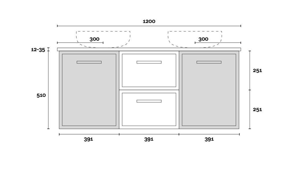 Marquis Hamilton Wall Hung Vanity