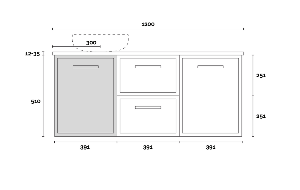 Marquis Hamilton Wall Hung Vanity