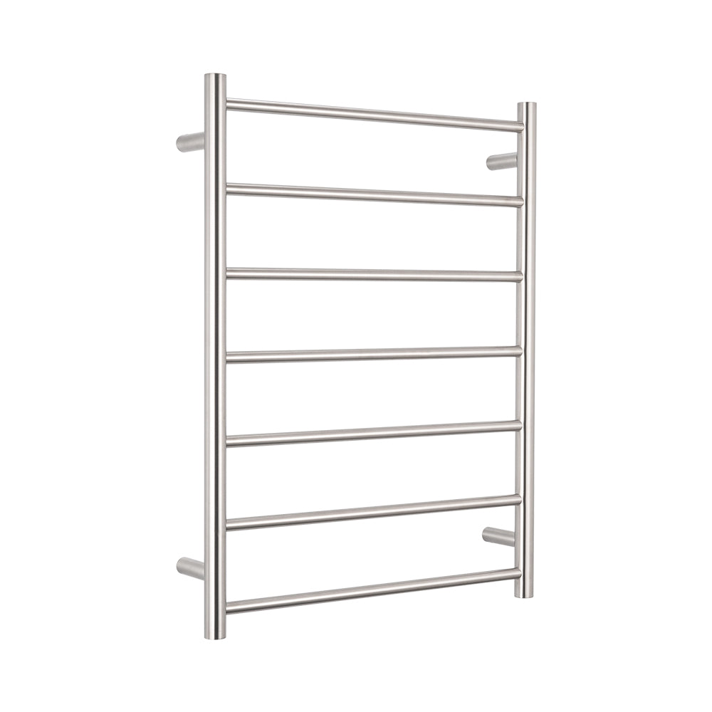 Radiant Heating Round Bars 240V Heated Towel Rail Brushed Satin 600 x 800