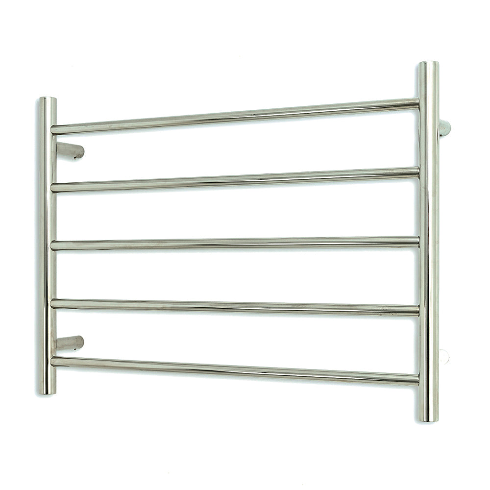 Radiant Heating Round Bars 240V Heated Towel Rail Polished 750 x 550