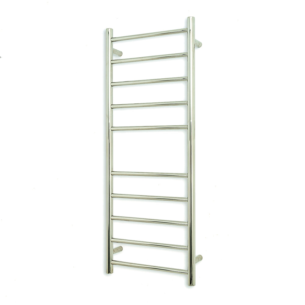 Radiant Heating Round Bars 240V Heated Towel Rail Polished 430 x 1100