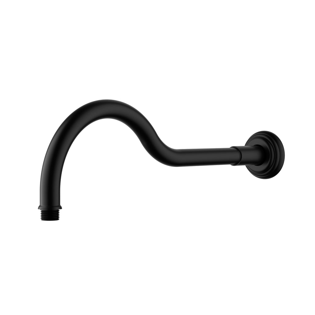 Ikon Clasico Shower Arm - Matte Black