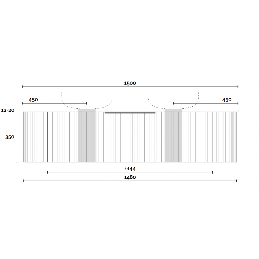 Marquis Shore Wall Hung Vanity