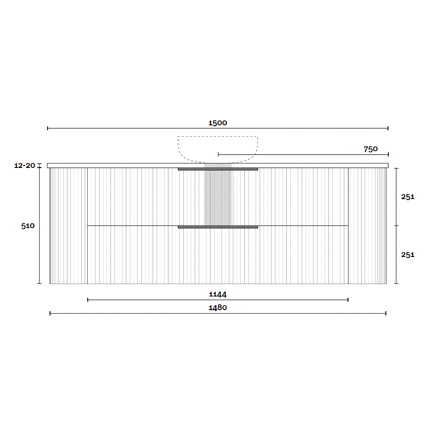 Marquis Shore Wall Hung Vanity