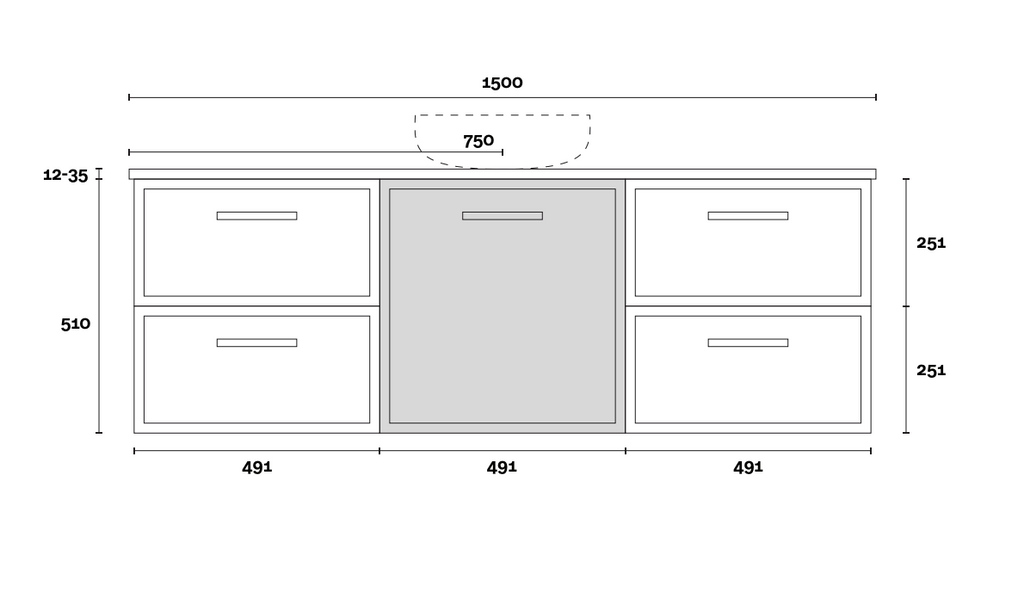Marquis Hamilton Wall Hung Vanity
