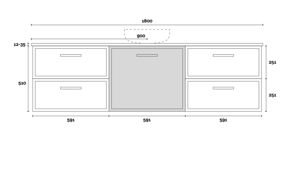 Marquis Hamilton Wall Hung Vanity