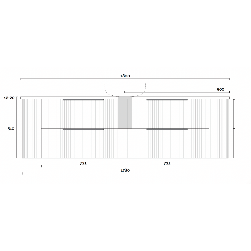 Marquis Shore Wall Hung Vanity