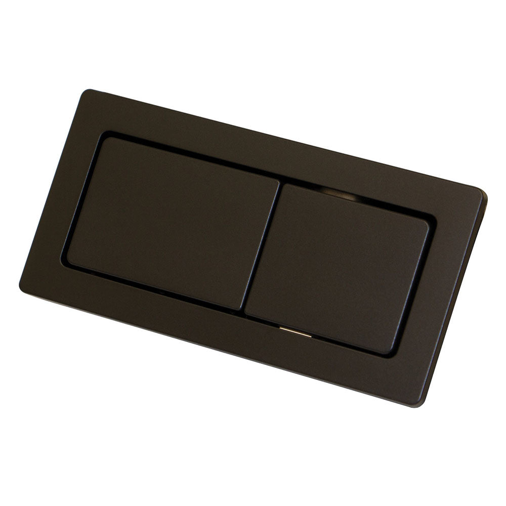 Fienza Rectangular Flush Buttons - Matte Black