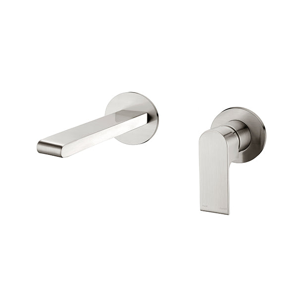 Nero Bianca Tapware Shower Mixer Package - Brushed Nickel