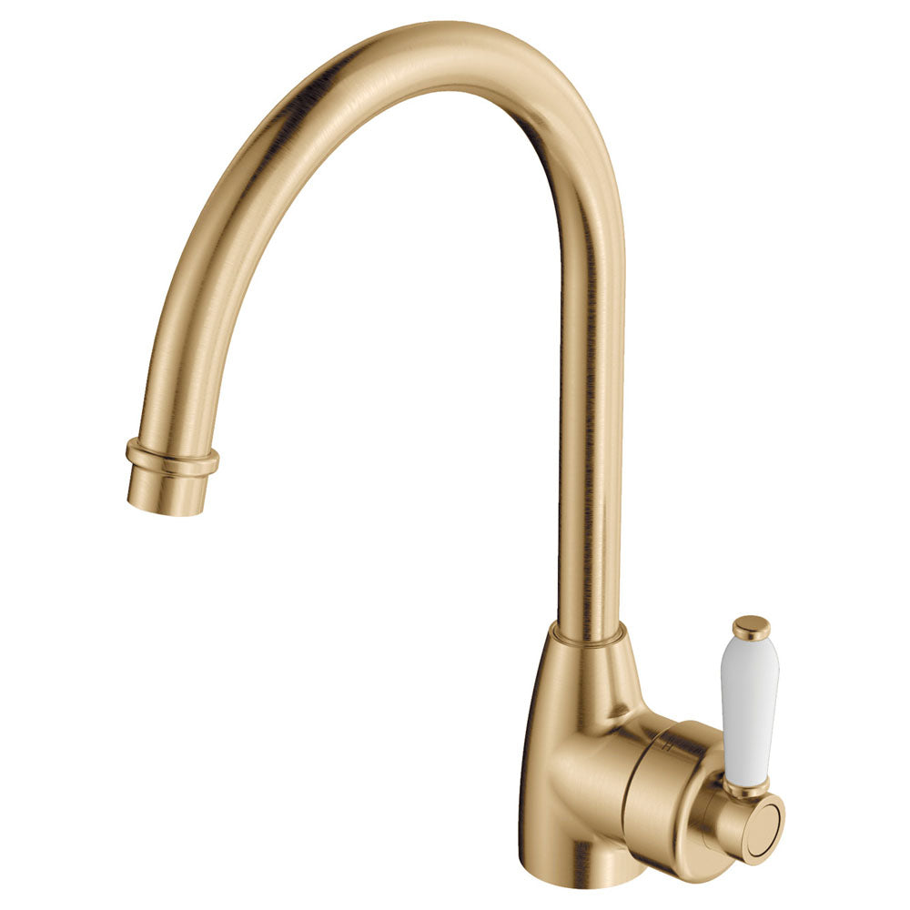 Fienza Eleanor Gooseneck Sink Mixer - Urban Brass