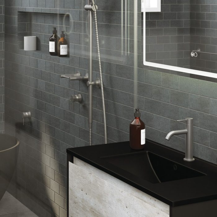 Fienza Kaya Basin Mixer - Gunmetal Grey