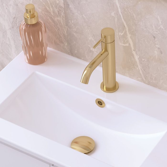 Fienza Kaya Basin Mixer - Urban Brass