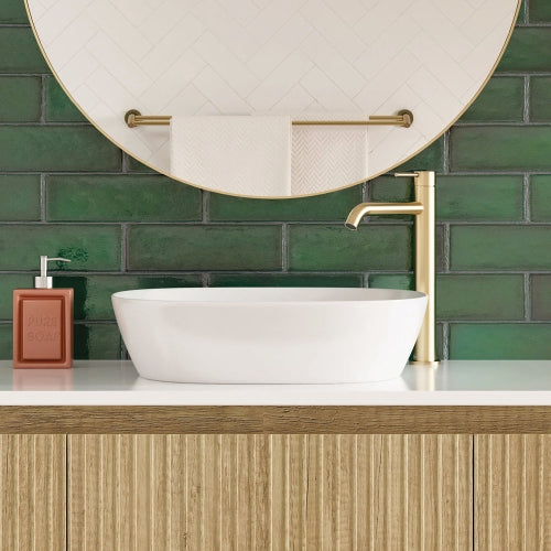 Fienza Kaya Tall Basin Mixer - Urban Brass