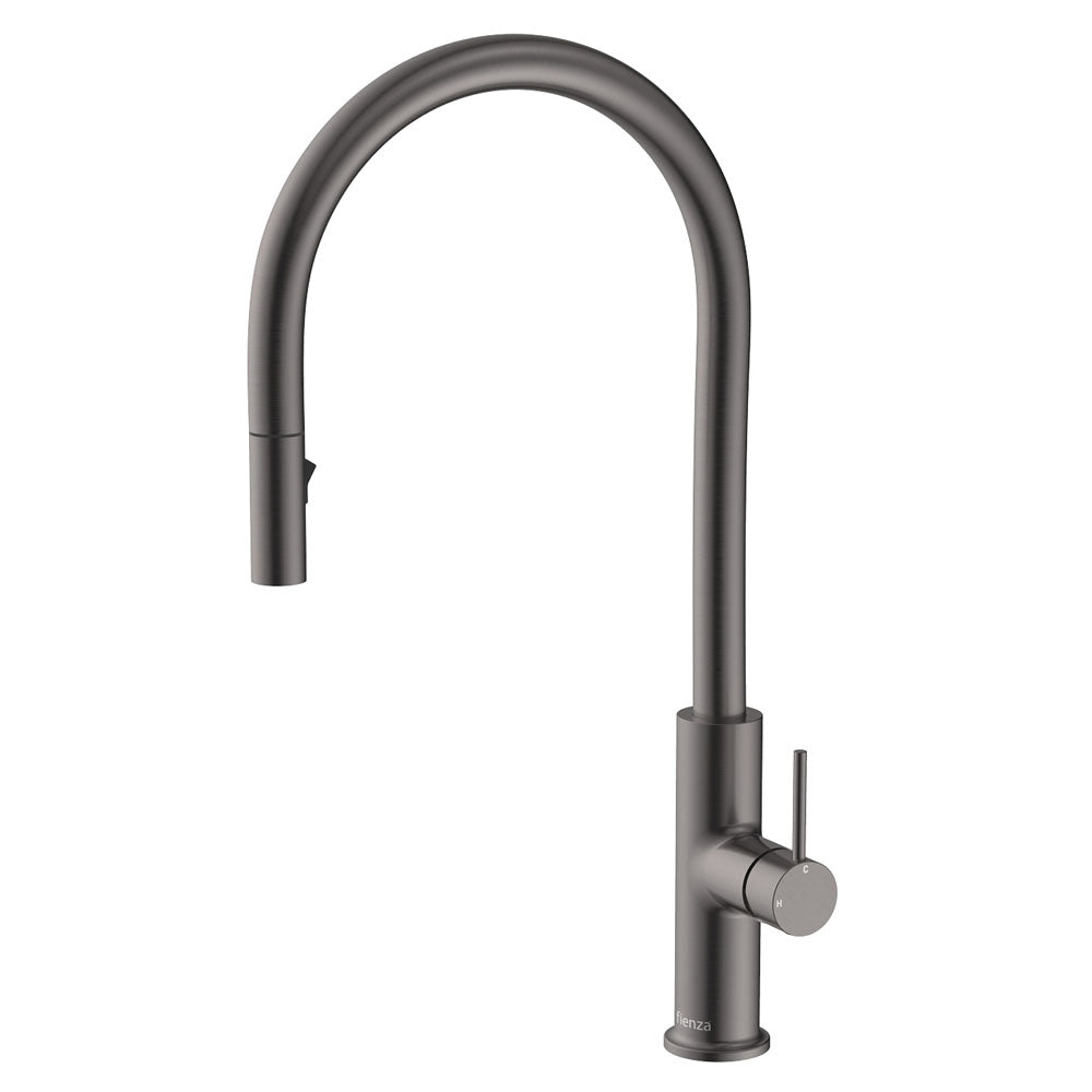 Fienza Kaya Pull-Out Sink Mixer - Gun Metal