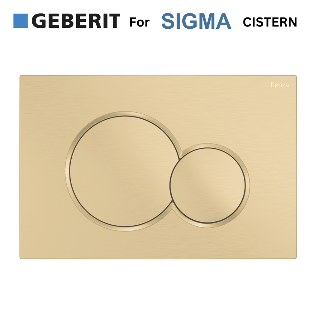 Fienza Round Flush Buttons for Geberit Sigma - Urban Brass