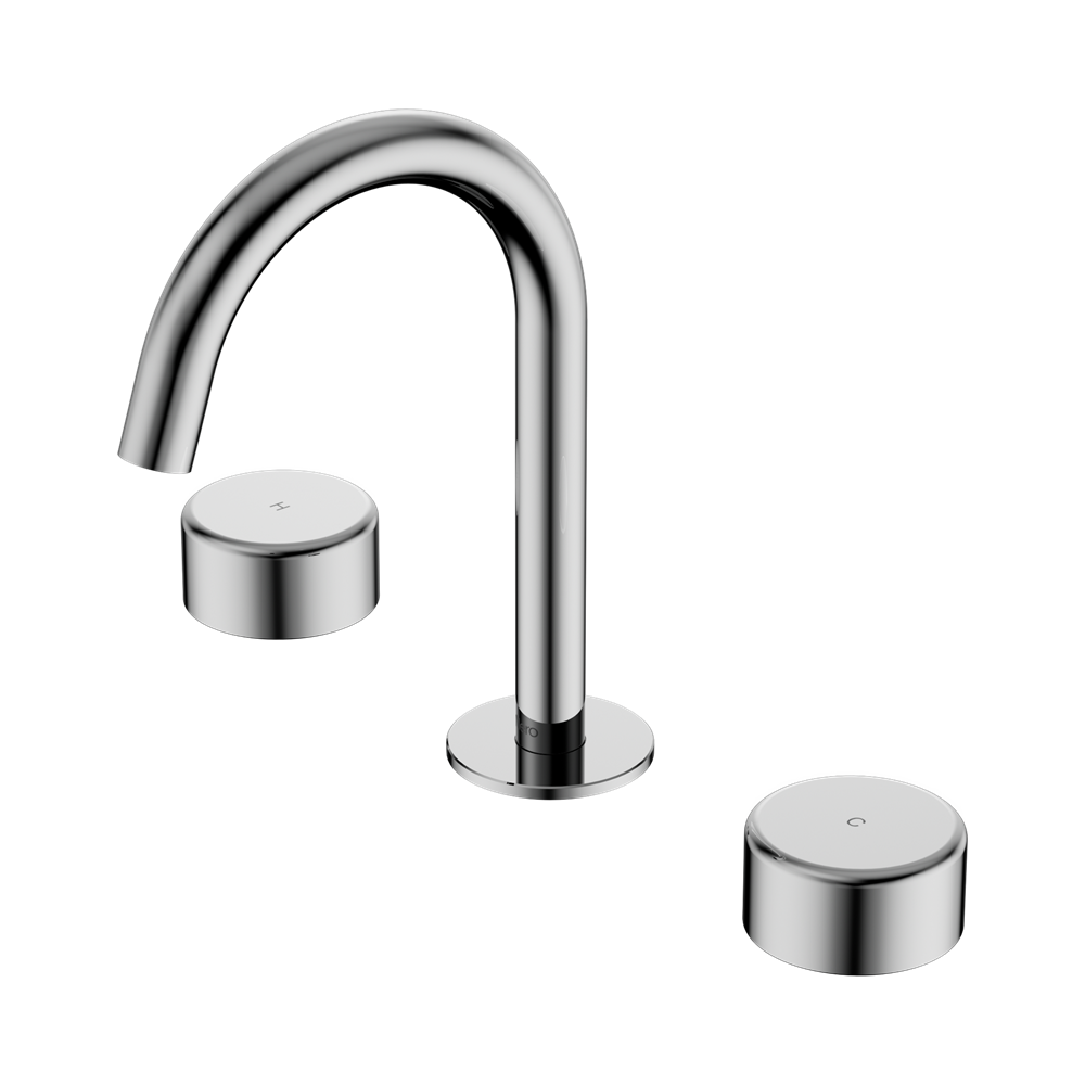 Nero Serenity Progressive Basin Set Arc Spout with Metal Handle - Chrome