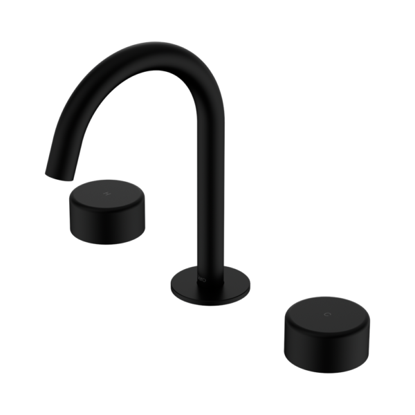 Nero Serenity Progressive Basin Set Arc Spout with Metal Handle - Matte Black