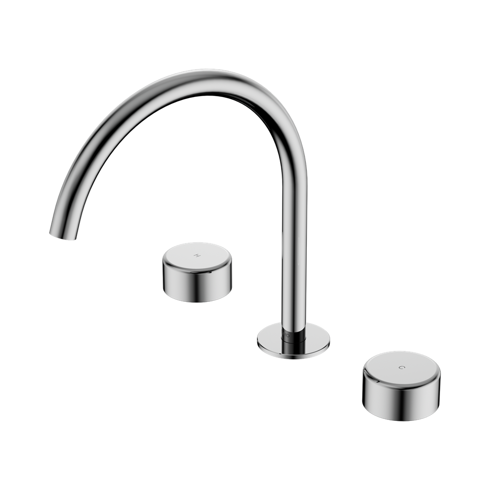 Nero Serenity Basin/Kitchen Set Arc Spout with Metal Handle - Chrome