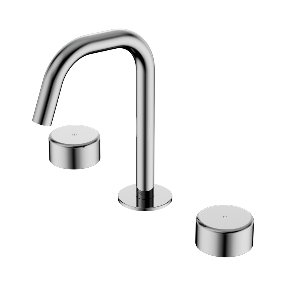 Nero Serenity Progressive Basin Set Edge Spout with Metal Handle - Chrome