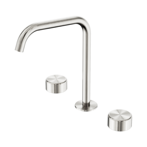 Nero Serenity Basin/Kitchen Set Edge Spout with Metal Handle - Brushed Nickel