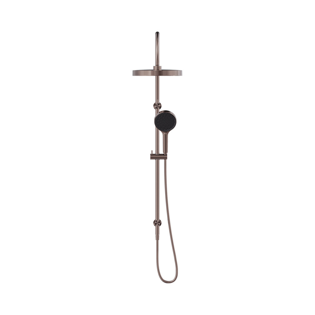 Nero Serenity Twin Combination Shower - Brushed Bronze