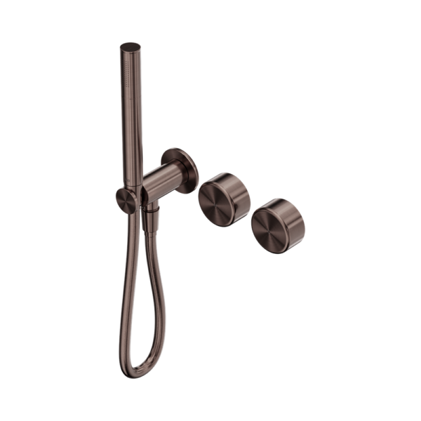Nero Serenity Progressive Shower System with Metal Handle & Slim Shower - Brushed Bronze
