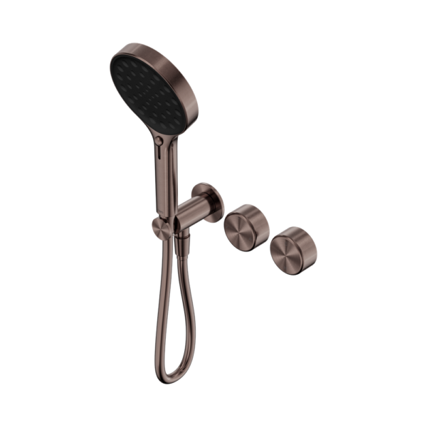 Nero Serenity Progressive Shower System with Metal Handle Hand Shower - Brushed Bronze