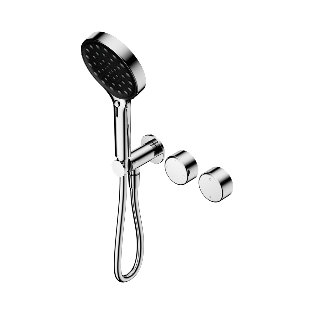 Nero Serenity Progressive Shower System with Metal Handle Hand Shower - Chrome