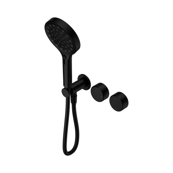 Nero Serenity Progressive Shower System with Metal Handle Hand Shower - Matte Black