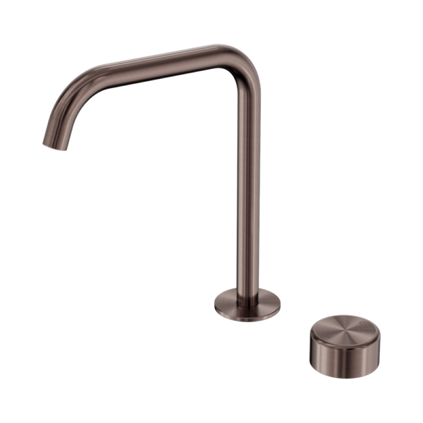 Nero Serenity Progressive Bath/ Kitchen Mixer Edge Spout with Metal Handle - Brushed Bronze