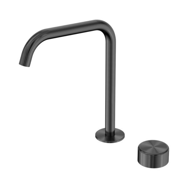 Nero Serenity Progressive Bath/ Kitchen Mixer Edge Spout with Metal Handle - Gunmetal