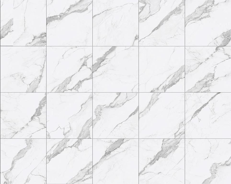 Calacatta Marble Look Tile Polished 600x600
