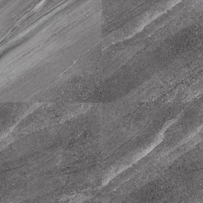 Crest Dark Grey Sandstone Look Tile 600x600