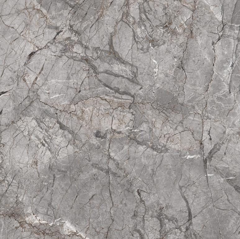 Root Light Grey Satin Marble Look Tile 600x600