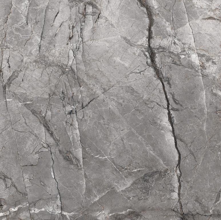 Root Light Grey Satin Marble Look Tile 600x600