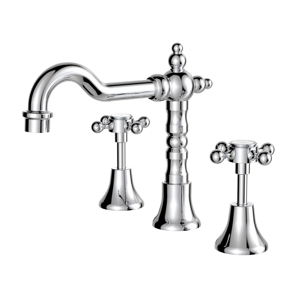 Fienza Lillian Shepherds Crook Basin Set - Chrome