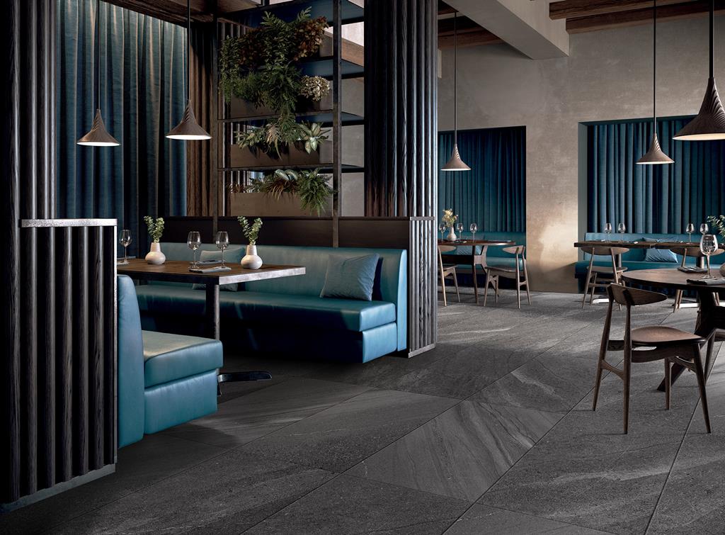 Crest Dark Grey Sandstone Look Tile 600x1200