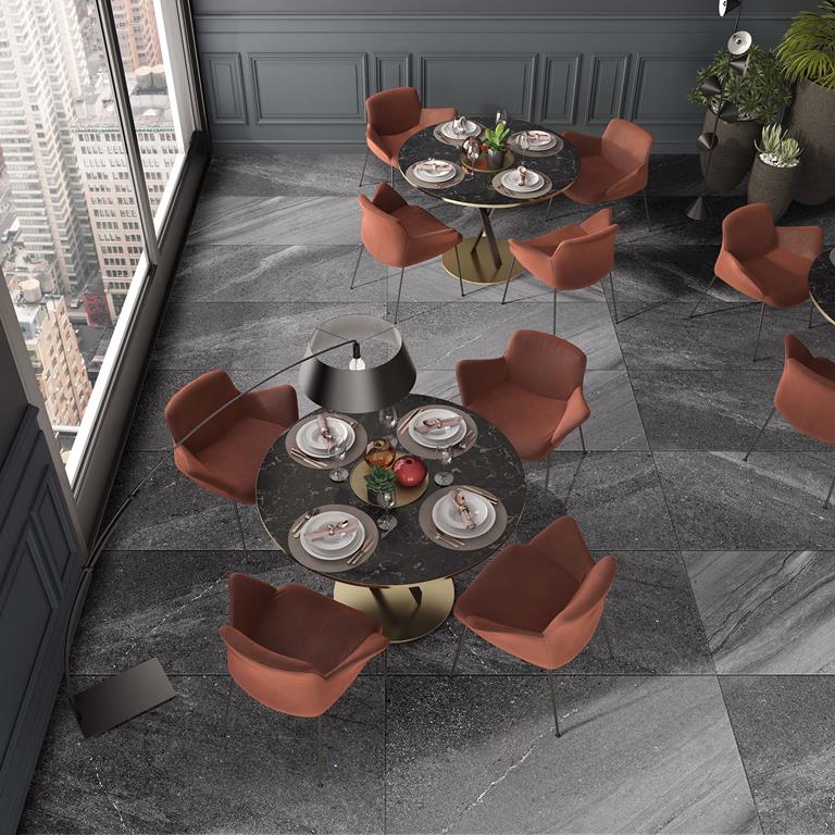 Crest Dark Grey Sandstone Look Tile 600x1200