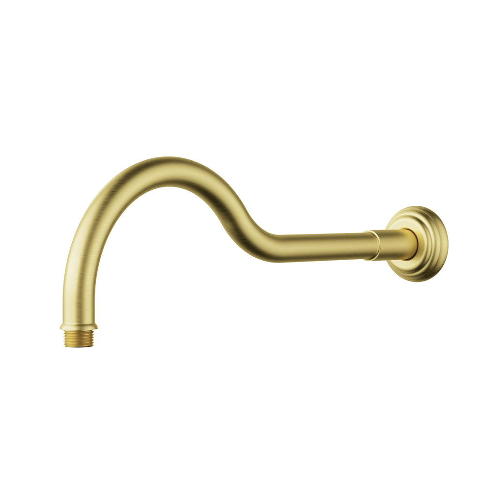 Ikon Clasico Shower Arm - Brushed Gold