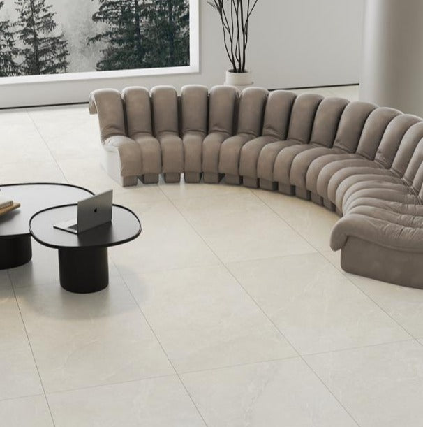 Petra Beige Felltec Natural Stone Look Tile 600x600
