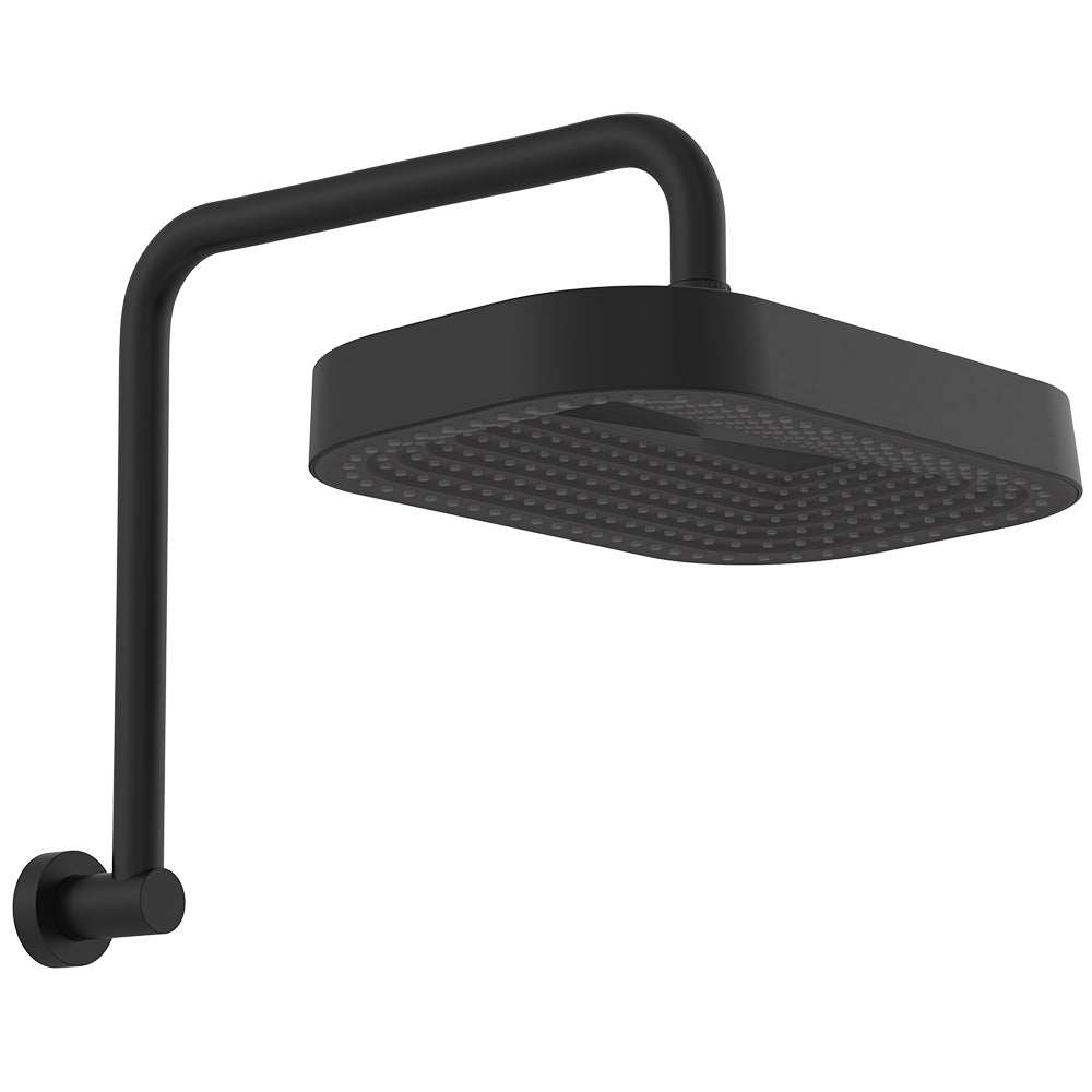 Fienza Kuro Gooseneck Shower Arm Set - Matte Black
