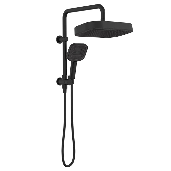 Fienza Kuro Twin Half-Rail Shower - Matte Black
