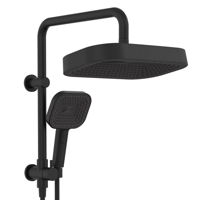 Fienza Kuro Twin Half-Rail Shower - Matte Black