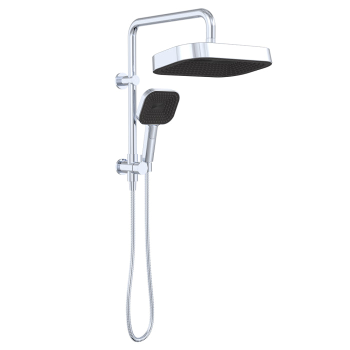 Fienza Kuro Twin Half-Rail Shower - Chrome