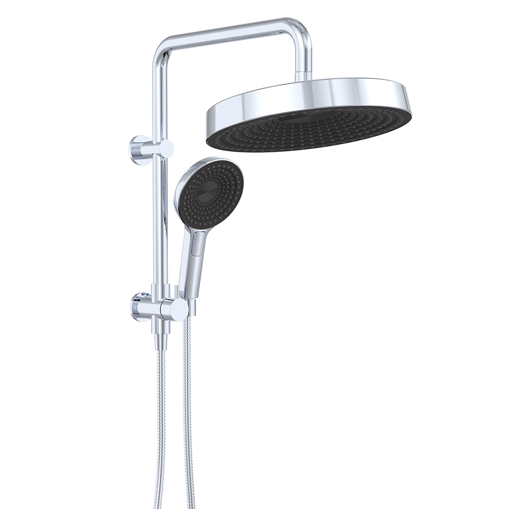 Fienza Kuro Twin Half-Rail Shower - Chrome