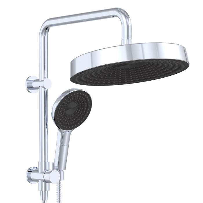 Fienza Kuro Twin Half-Rail Shower - Chrome