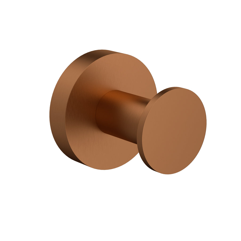 Otus Slimline SS304 Robe Hook - Brushed Copper