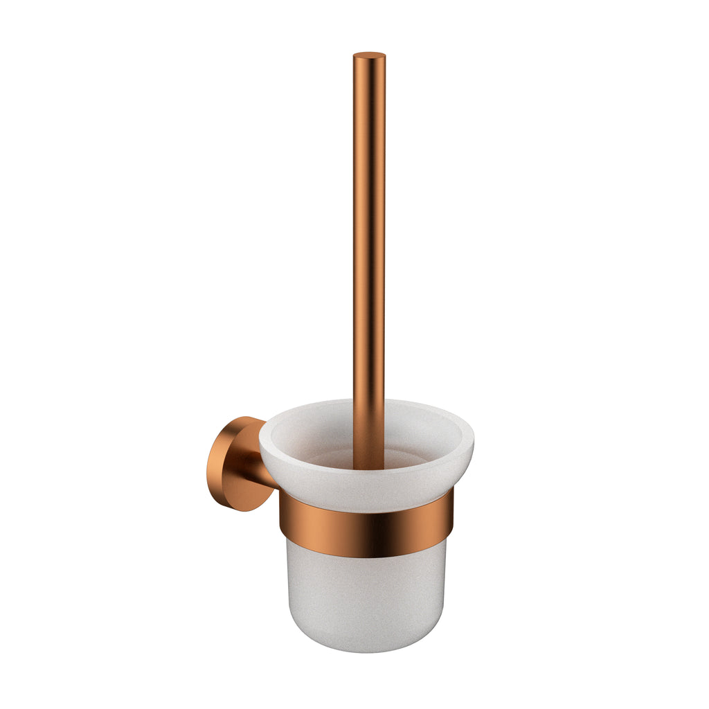 Otus Slimline SS304 Toilet Brush Set - Brushed Copper